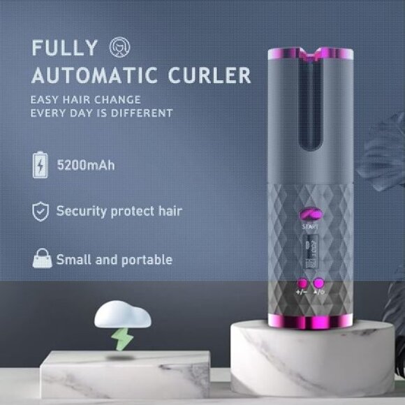 Cordless Hair Curler Automatic Curling Iron Hair Curling Iron - Picture 1 of 5